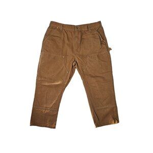 Carhartt B01-BRN Loose Original Fit Work Pants Mens 38x26 Brown Cotton Durable C